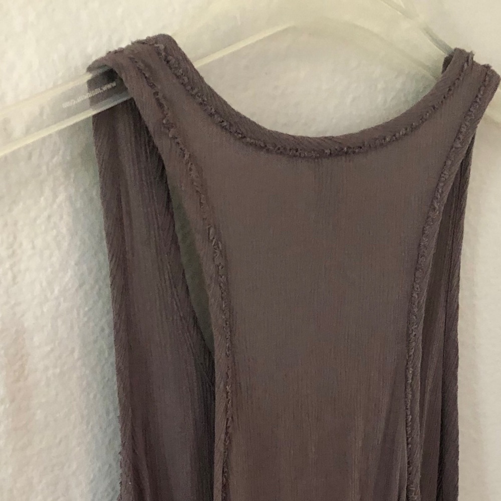 F21 Cropped Boho Racerback Top - Picture 5 of 7